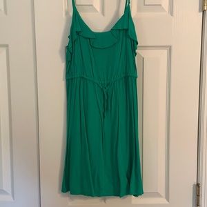 Green camisole sundress